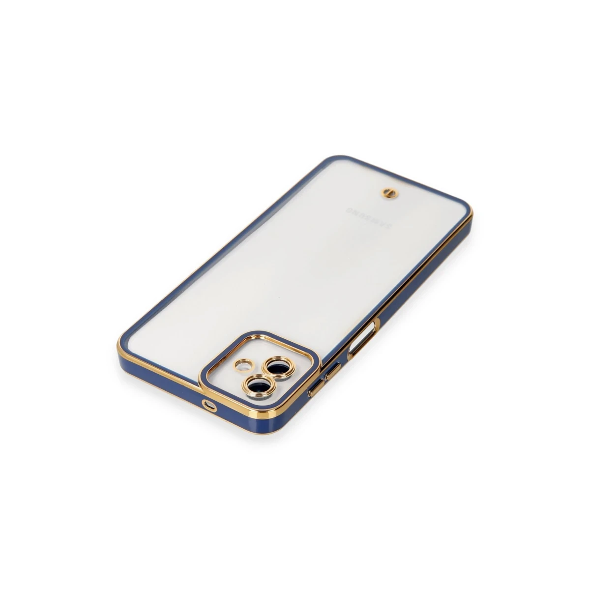 Samsung Galaxy A04 Kılıf Liva Lens Silikon - Mavi