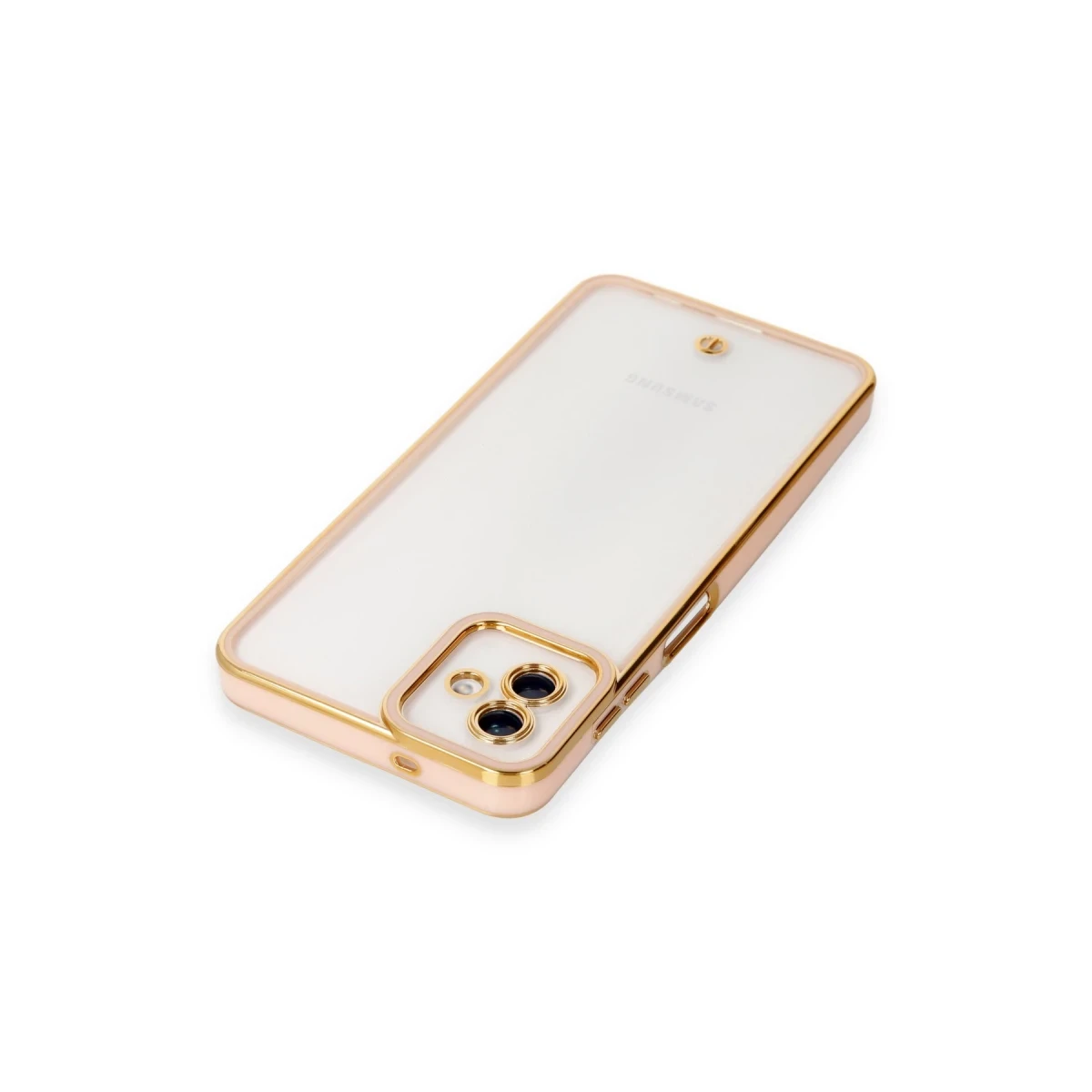 Samsung Galaxy A04 Kılıf Liva Lens Silikon - Rose