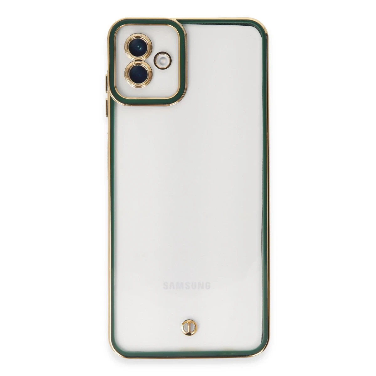 Samsung Galaxy A04 Kılıf Liva Lens Silikon - Yeşil