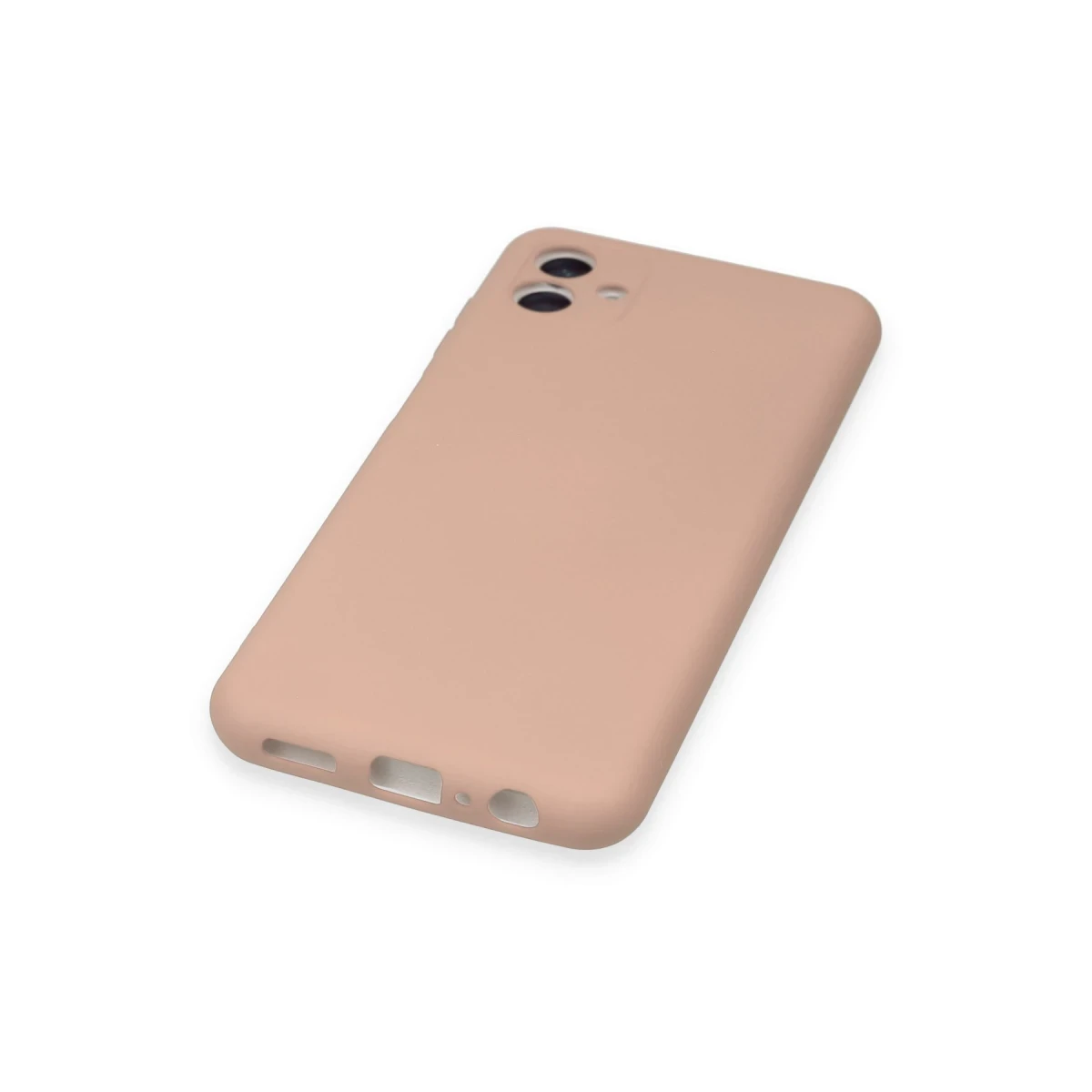 Samsung Galaxy A04 Kılıf Nano içi Kadife Silikon - Pudra