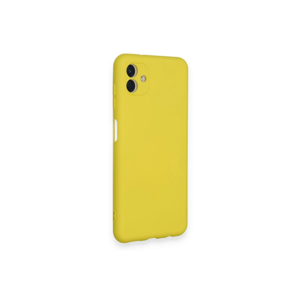 Samsung Galaxy A04 Kılıf Nano içi Kadife Silikon - Sarı