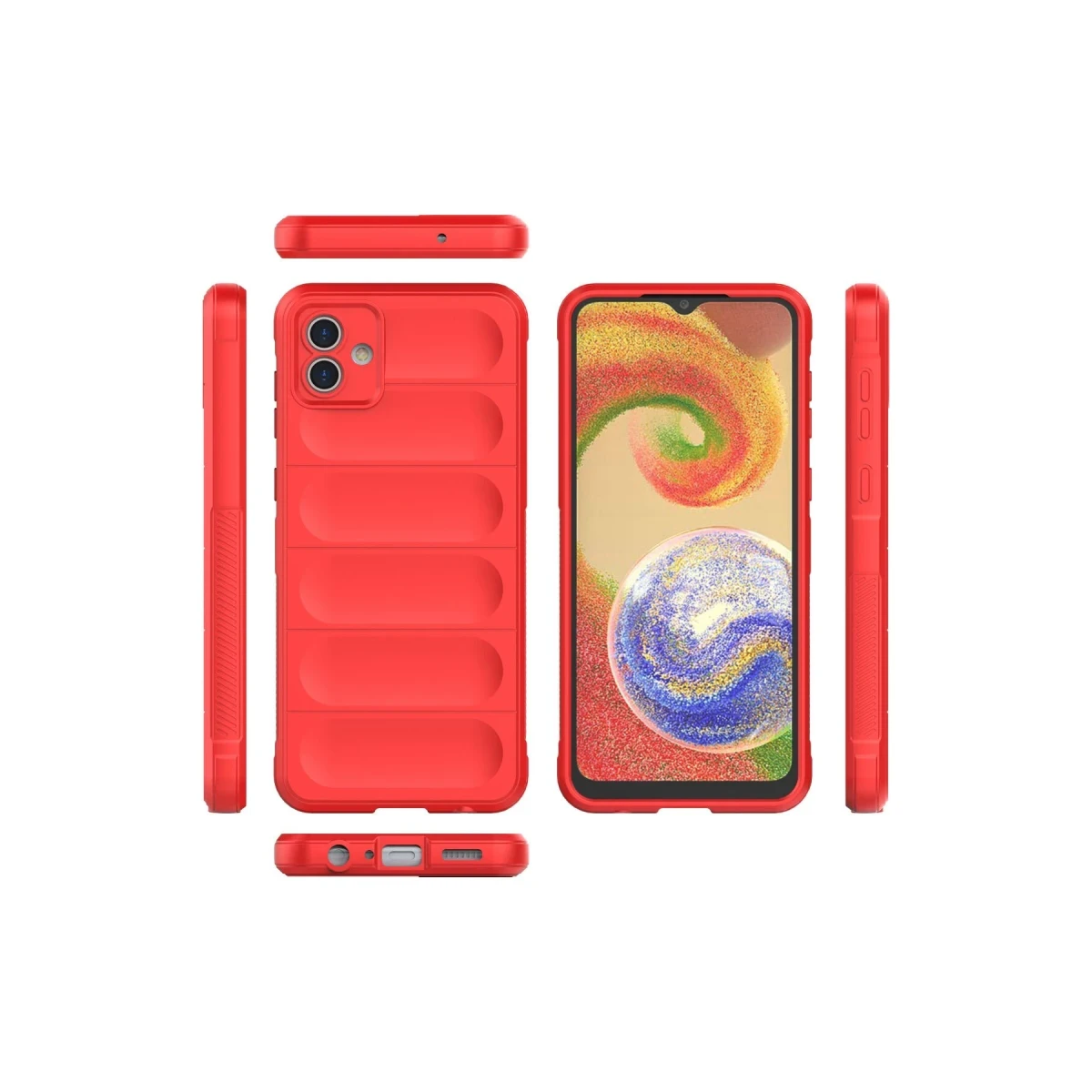 Samsung Galaxy A04 Kılıf Optimum Silikon - Kırmızı