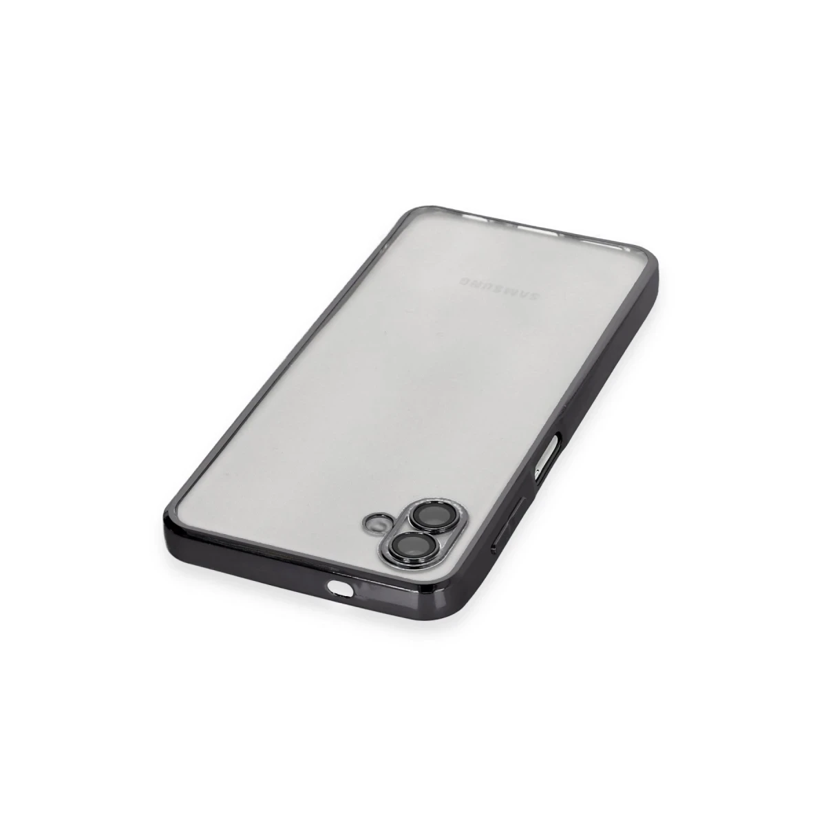 Samsung Galaxy A04 Kılıf Razer Lensli Silikon - Siyah