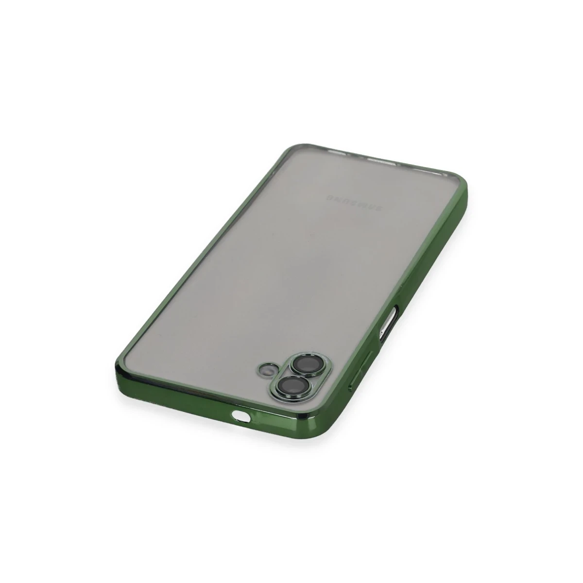 Samsung Galaxy A04 Kılıf Razer Lensli Silikon - Yeşil