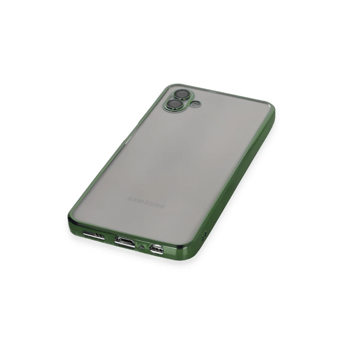 Samsung Galaxy A04 Kılıf Razer Lensli Silikon - Yeşil