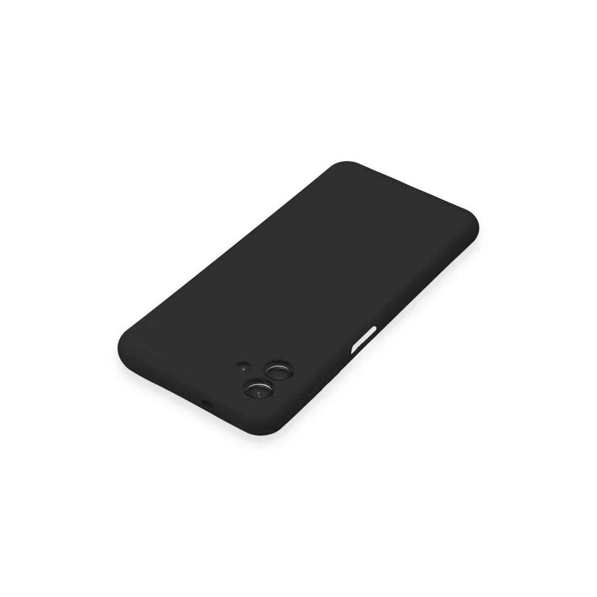 Samsung Galaxy A04E Kılıf Nano içi Kadife Silikon - Siyah