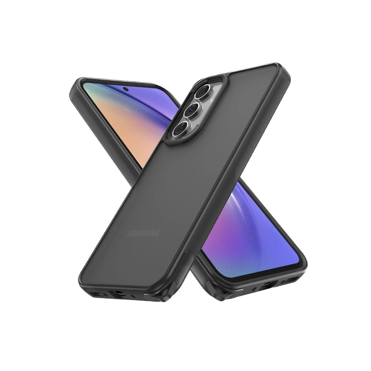 Samsung Galaxy A04S Kılıf Elegant Kapak - Siyah