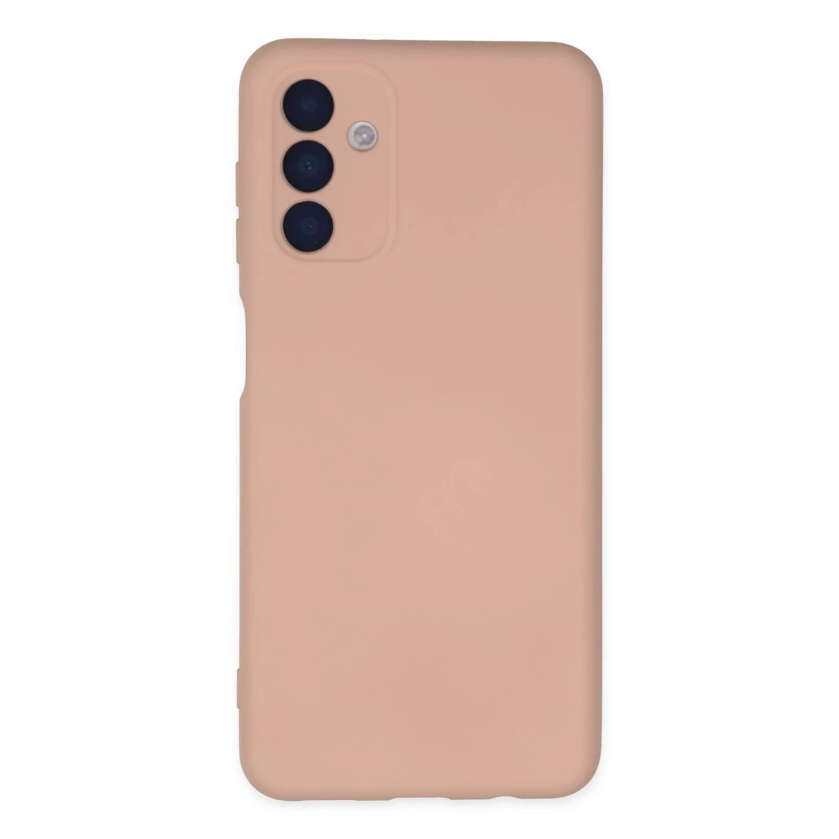 Samsung Galaxy A04S Kılıf Nano içi Kadife Silikon - Pudra