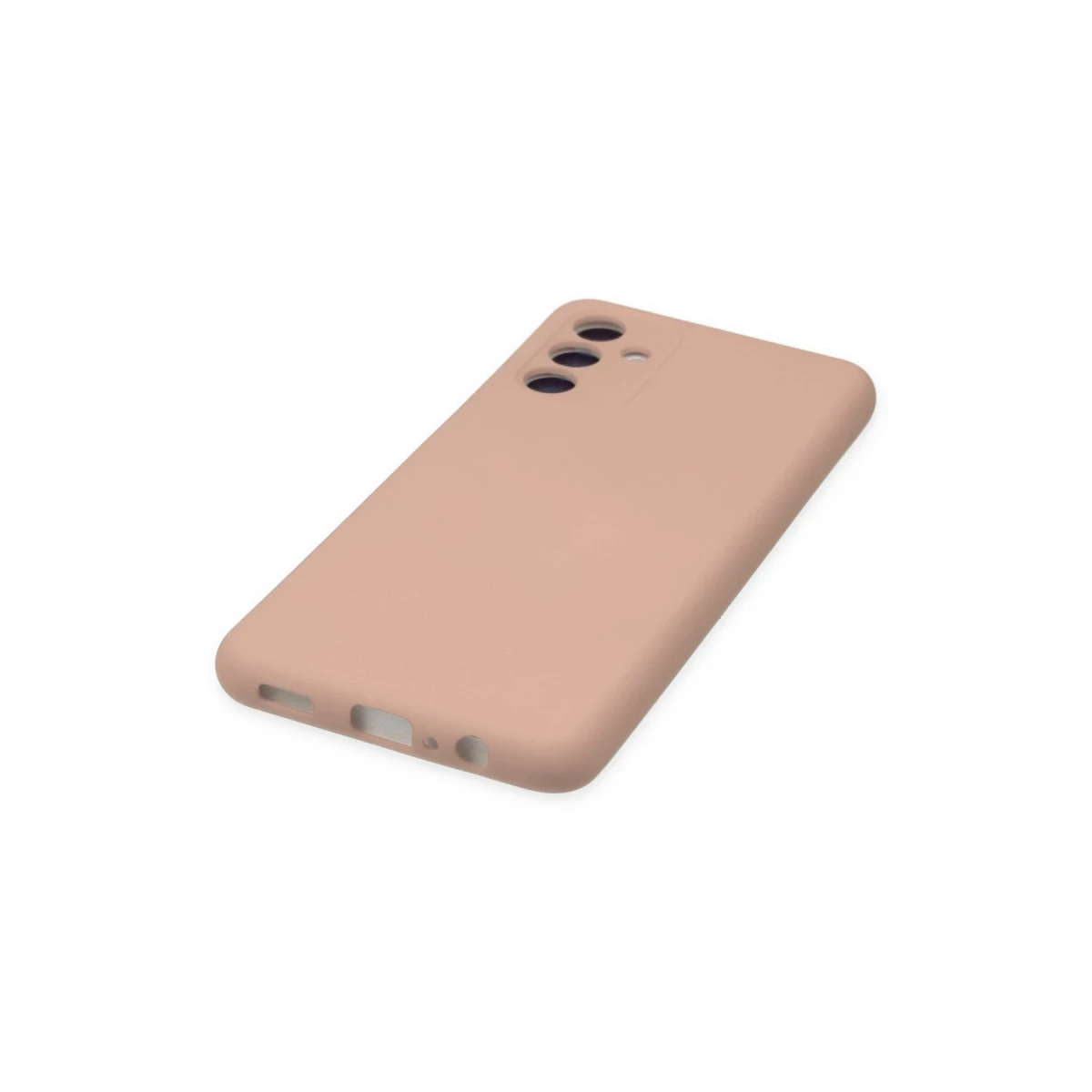 Samsung Galaxy A04S Kılıf Nano içi Kadife Silikon - Pudra