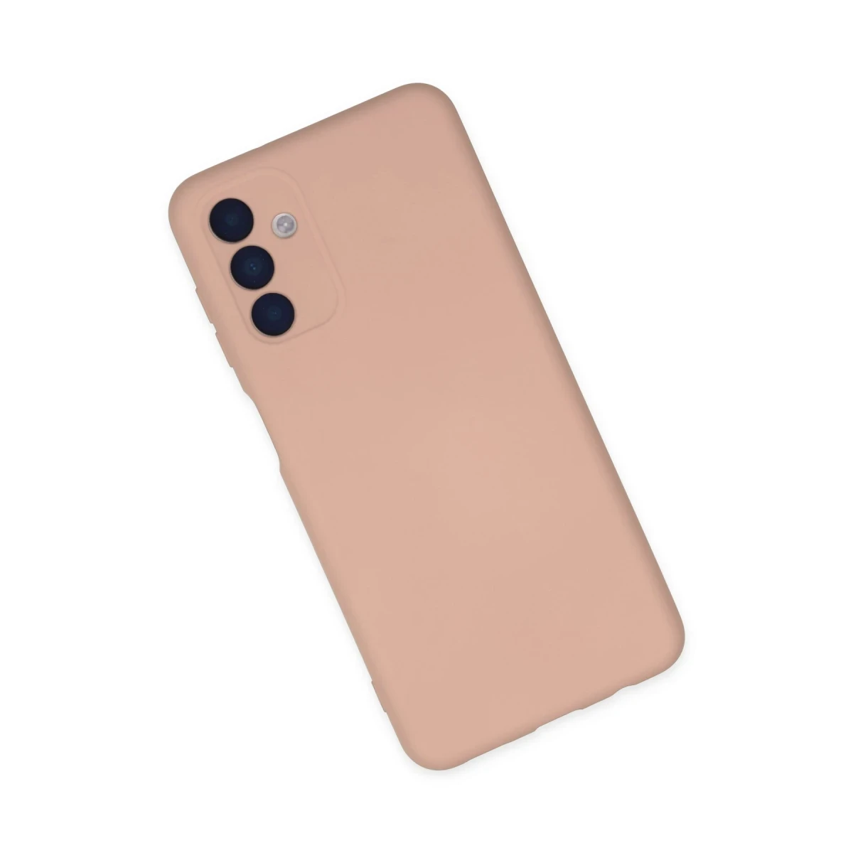 Samsung Galaxy A04S Kılıf Nano içi Kadife Silikon - Pudra