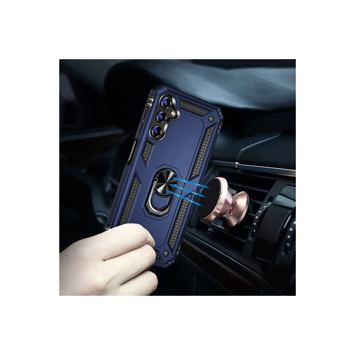 Samsung Galaxy A04S Kılıf Sofya Yüzüklü Silikon Kapak - Rose