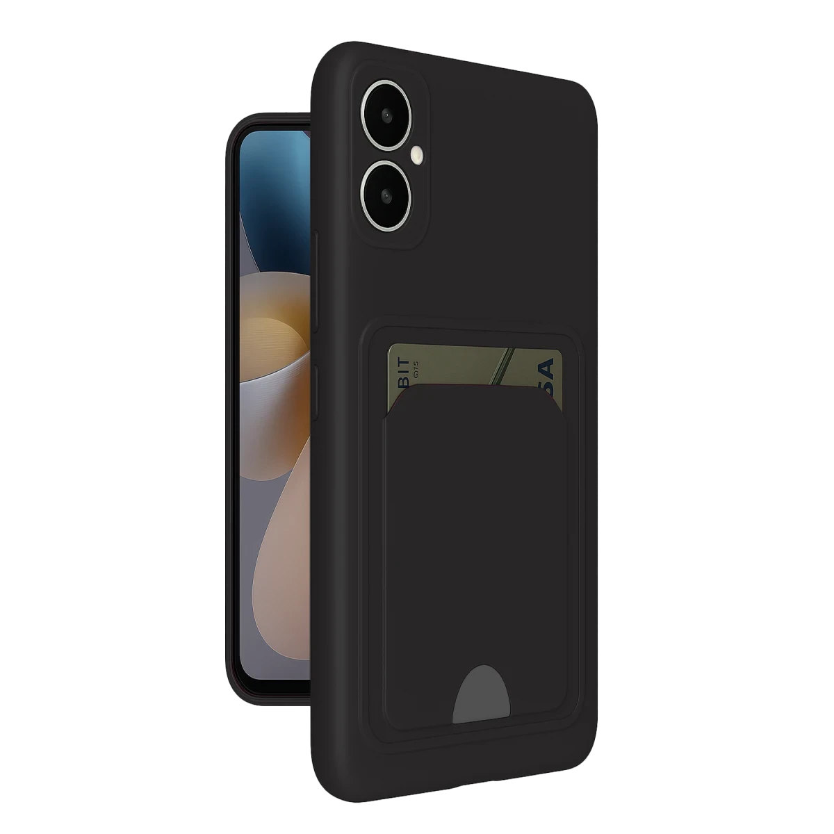 Samsung Galaxy A05 Kelvin Kartvizitli Silikon - Siyah