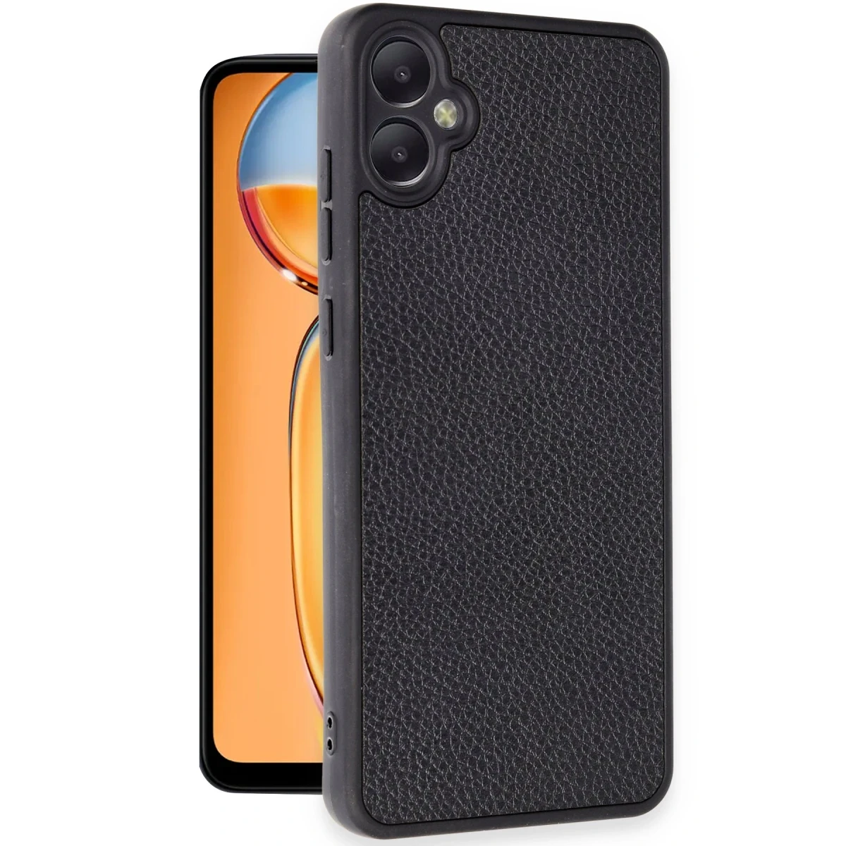 Samsung Galaxy A05 Kılıf Aras Deri Kapak - Siyah
