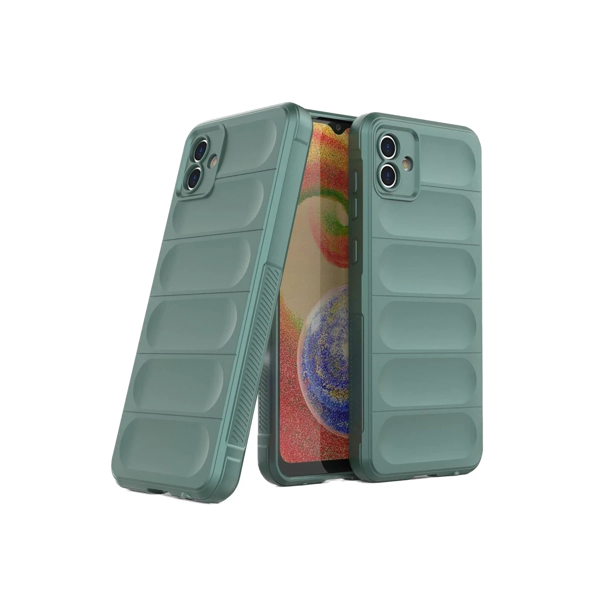 Samsung Galaxy A05 Kılıf Optimum Silikon - Koyu Yeşil