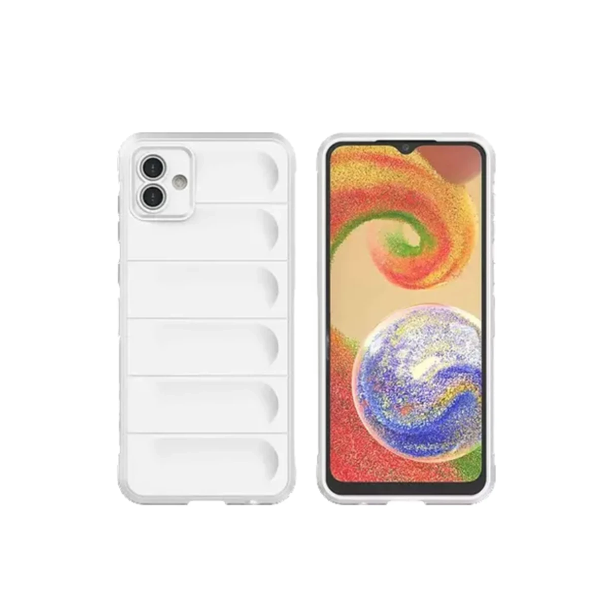 Samsung Galaxy A05 Kılıf Optimum Silikon - Krem