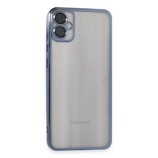 Samsung Galaxy A05 Kılıf Razer Lensli Silikon - Lacivert
