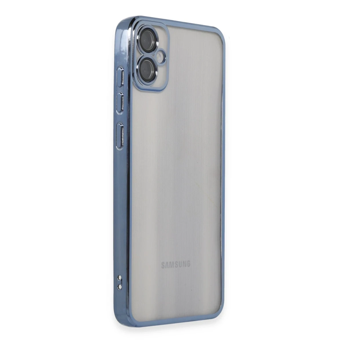 Samsung Galaxy A05 Kılıf Razer Lensli Silikon - Lacivert
