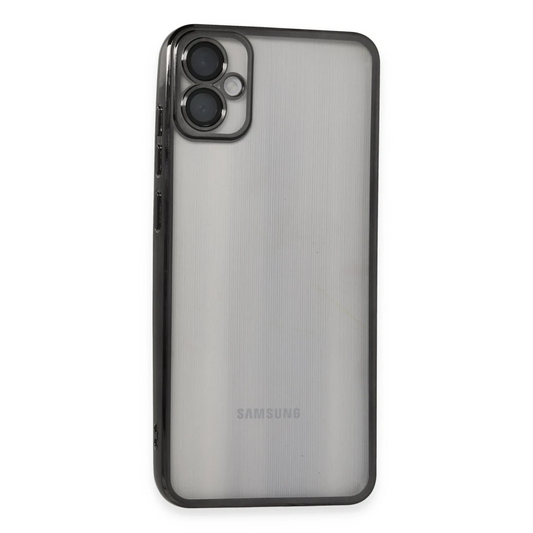Samsung Galaxy A05 Kılıf Razer Lensli Silikon - Siyah