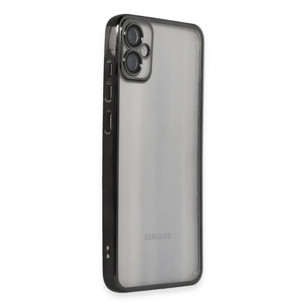 Samsung Galaxy A05 Kılıf Razer Lensli Silikon - Siyah