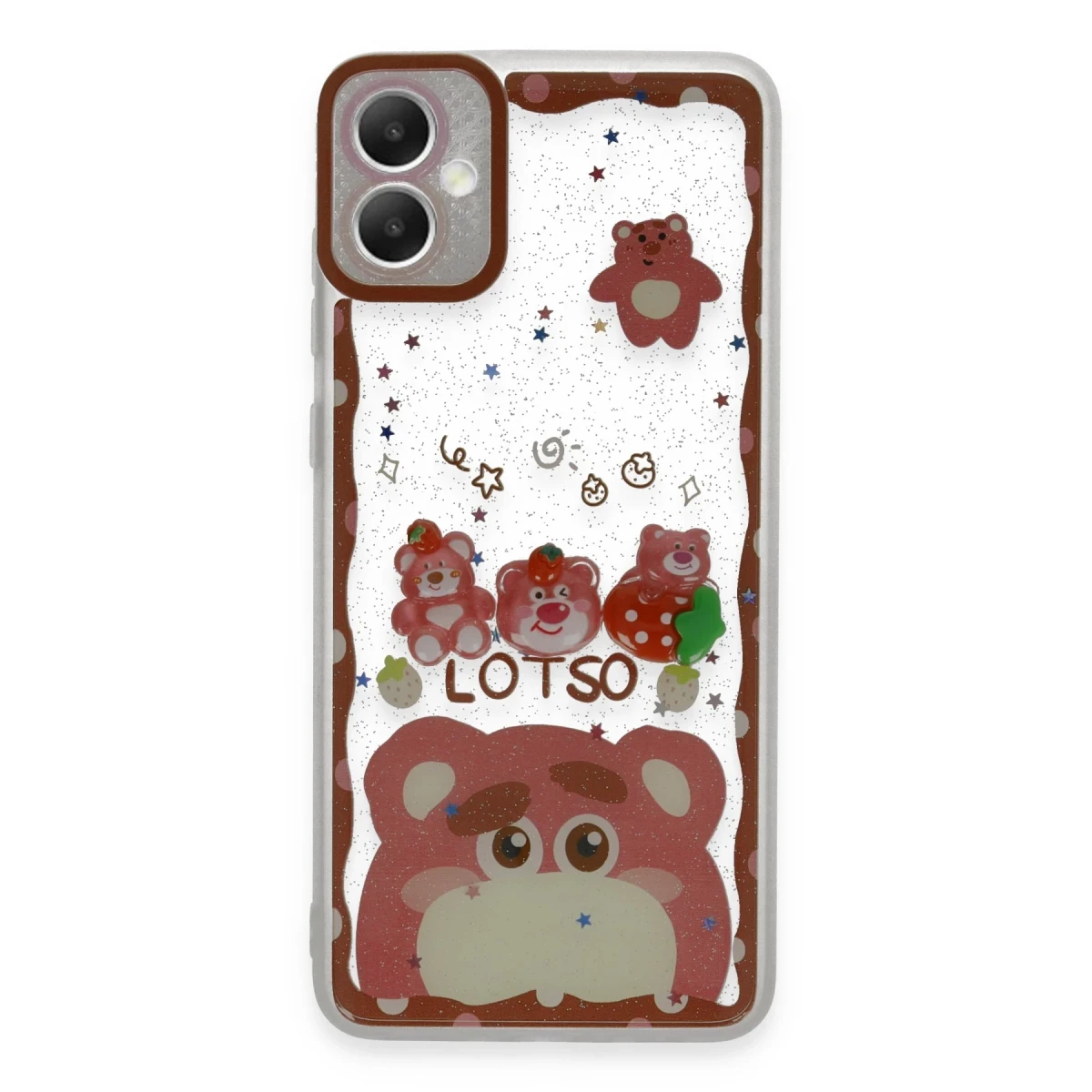 Samsung Galaxy A05 Kılıf Sweet Desenli Silikon Kapak - Pembe