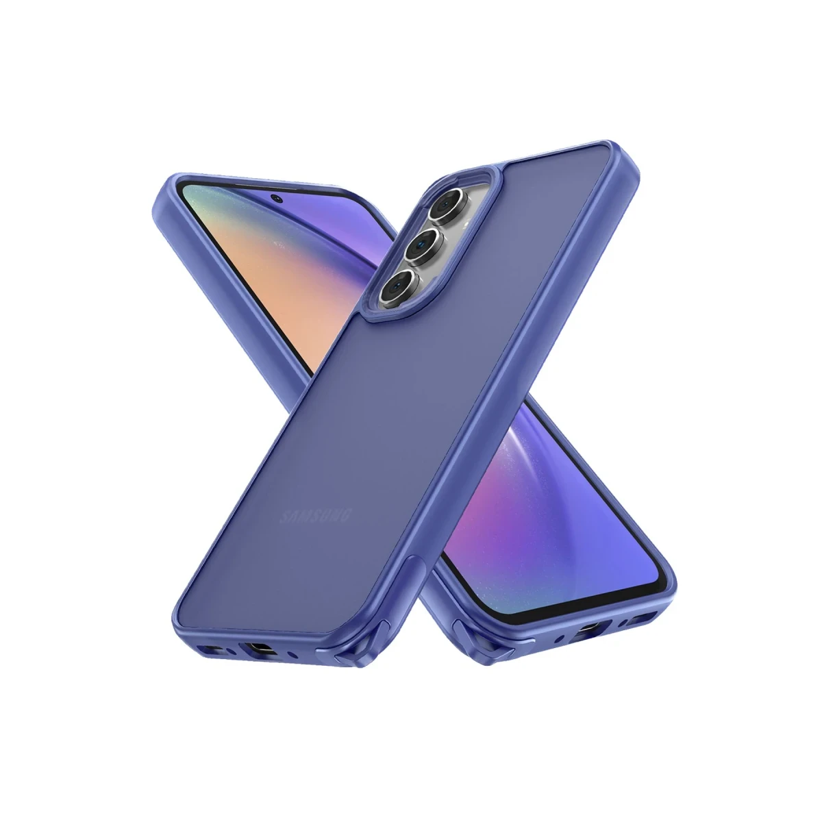 Samsung Galaxy A05S Kılıf Elegant Kapak - Açık Mavi