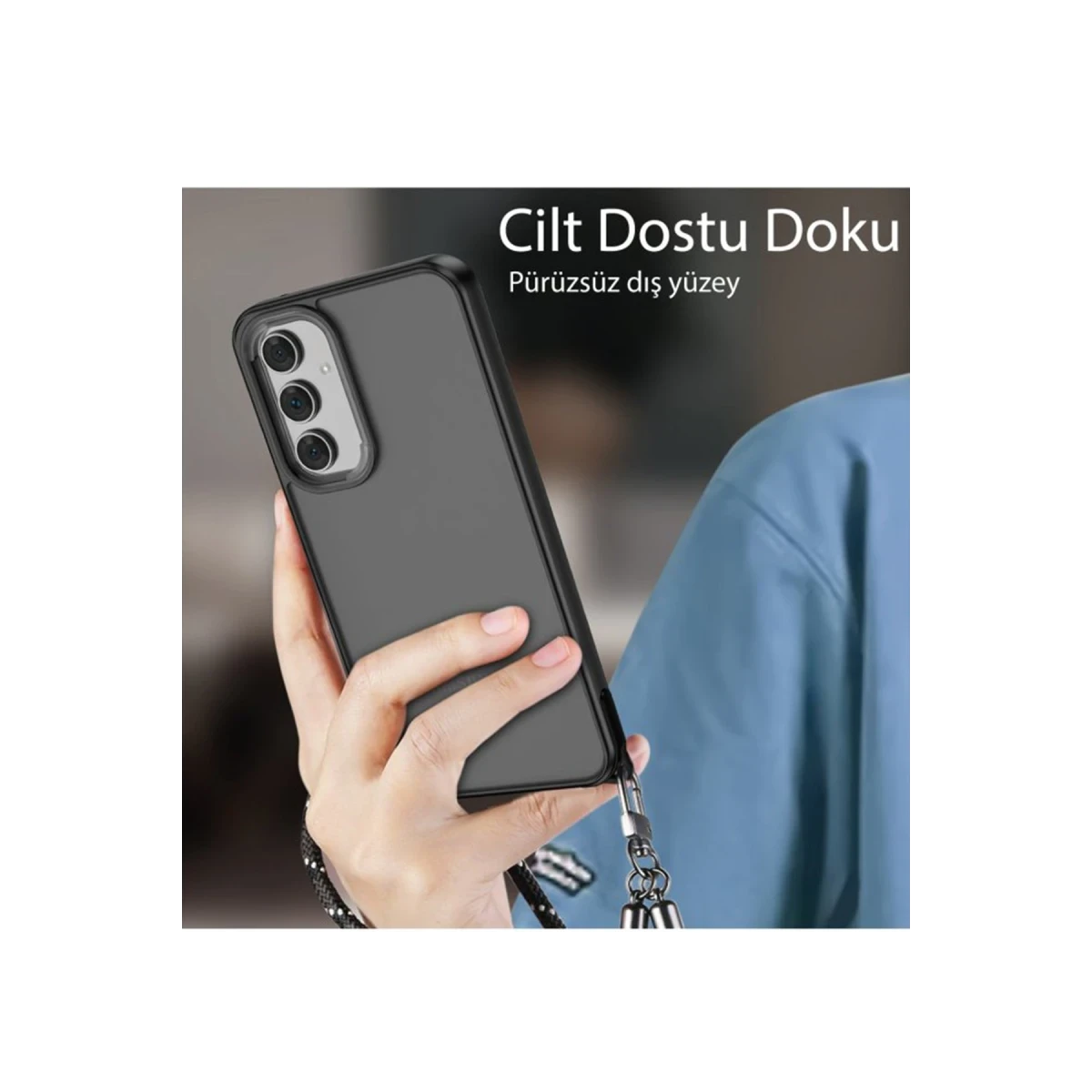 Samsung Galaxy A05S Kılıf Elegant Kapak - Derin Mor