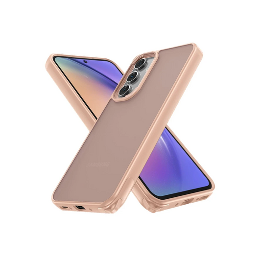 Samsung Galaxy A05S Kılıf Elegant Kapak - Pudra