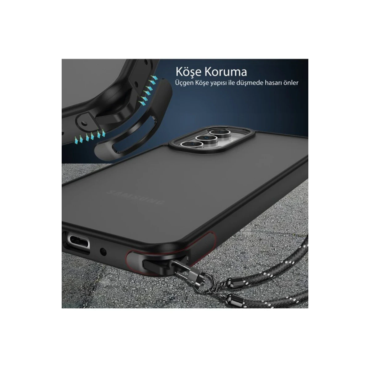 Samsung Galaxy A05S Kılıf Elegant Kapak - Pudra