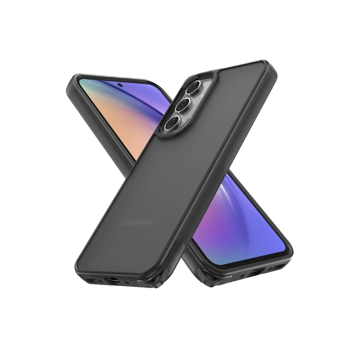 Samsung Galaxy A05S Kılıf Elegant Kapak - Siyah