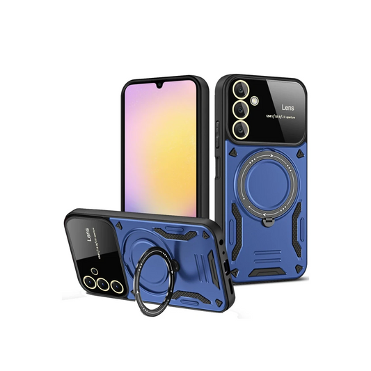 Samsung Galaxy A05S Kılıf Joy Lens Standlı Kapak - Lacivert