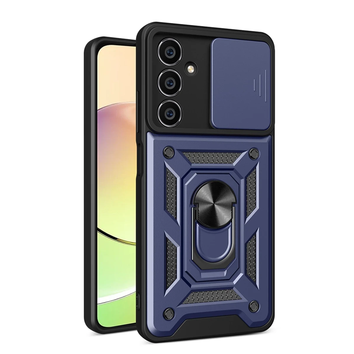 Samsung Galaxy A05S Kılıf Pars Lens Yüzüklü Silikon - Lacivert