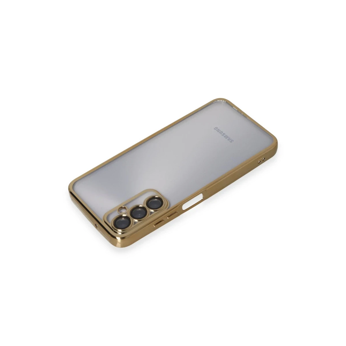 Samsung Galaxy A05S Kılıf Razer Lensli Silikon - Gold