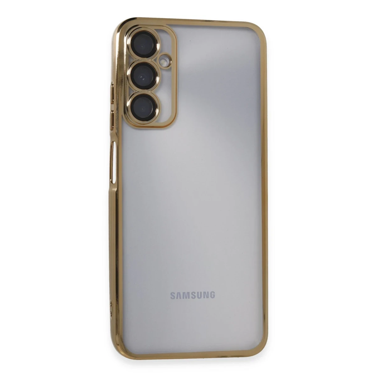 Samsung Galaxy A05S Kılıf Razer Lensli Silikon - Gold