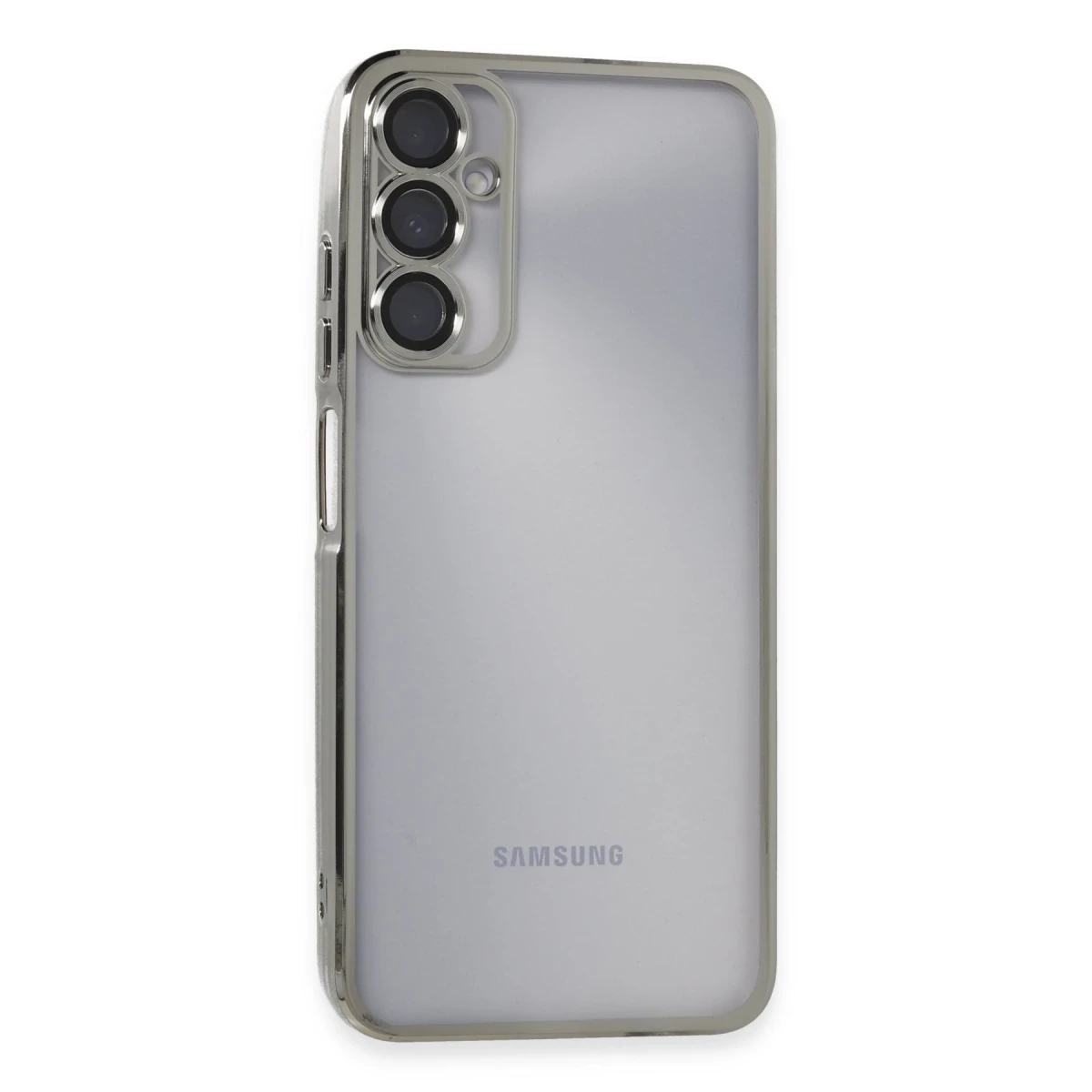 Samsung Galaxy A05S Kılıf Razer Lensli Silikon - Gümüş