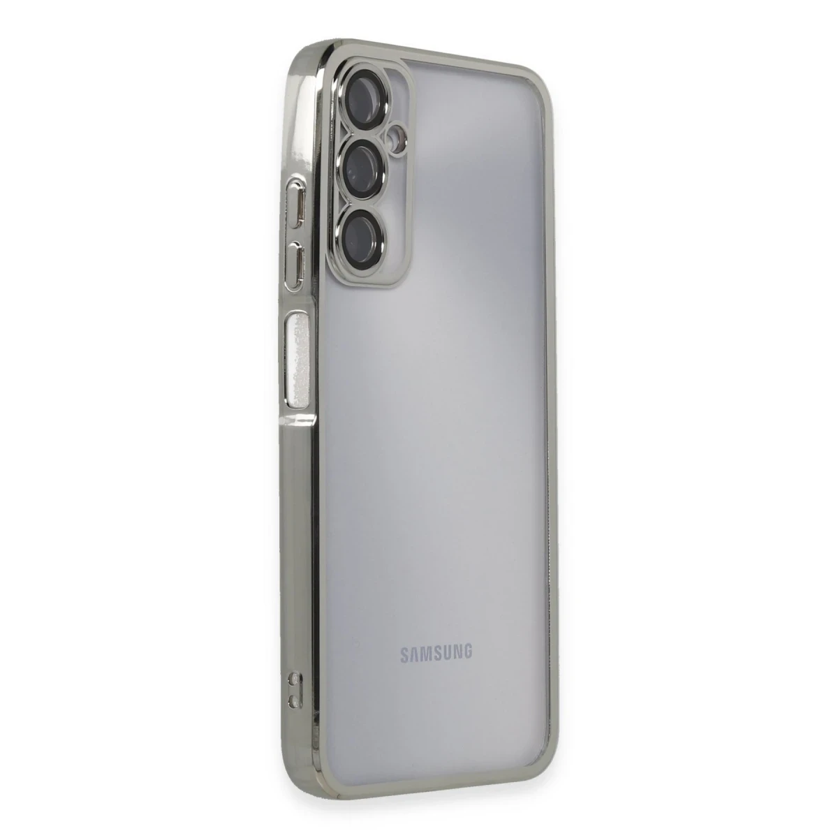 Samsung Galaxy A05S Kılıf Razer Lensli Silikon - Gümüş