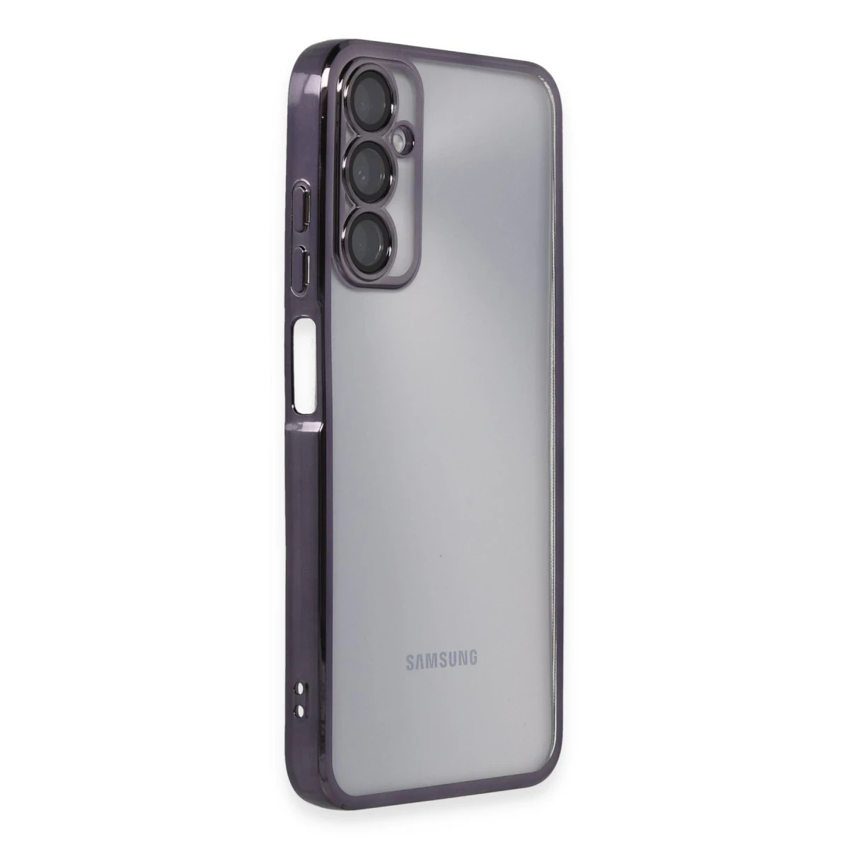 Samsung Galaxy A05S Kılıf Razer Lensli Silikon - Mor