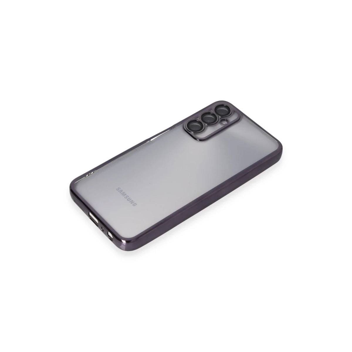 Samsung Galaxy A05S Kılıf Razer Lensli Silikon - Mor