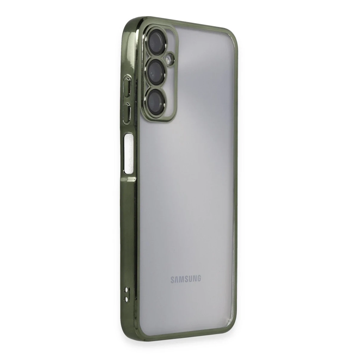 Samsung Galaxy A05S Kılıf Razer Lensli Silikon - Yeşil