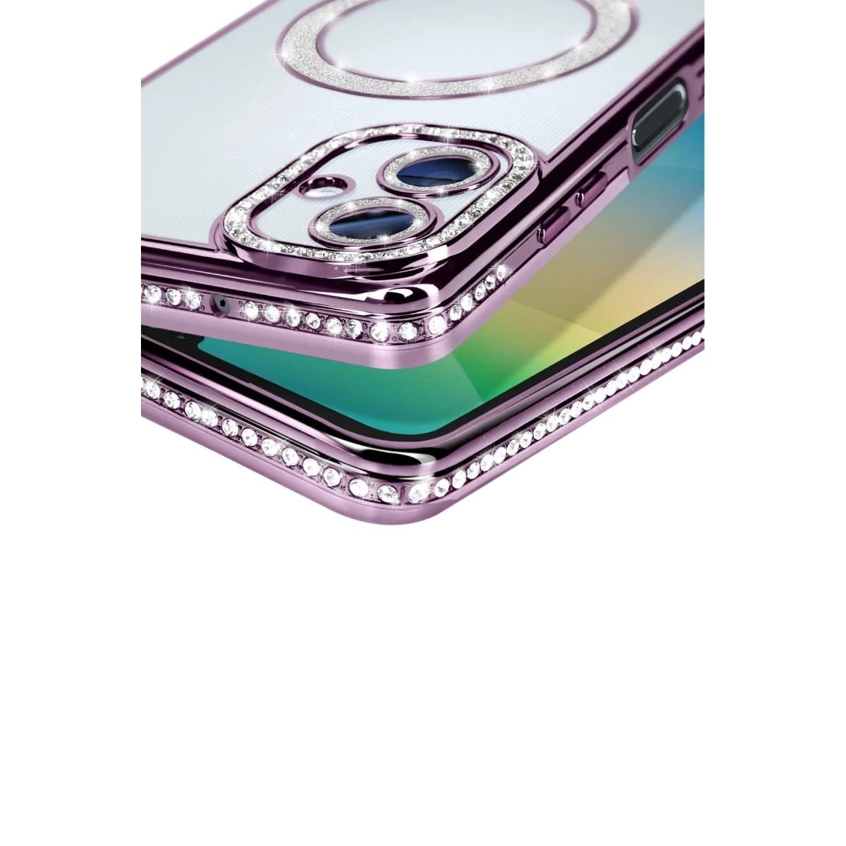Samsung Galaxy A06 Joke Simli Magneticsafe Kılıf - Derin Mor