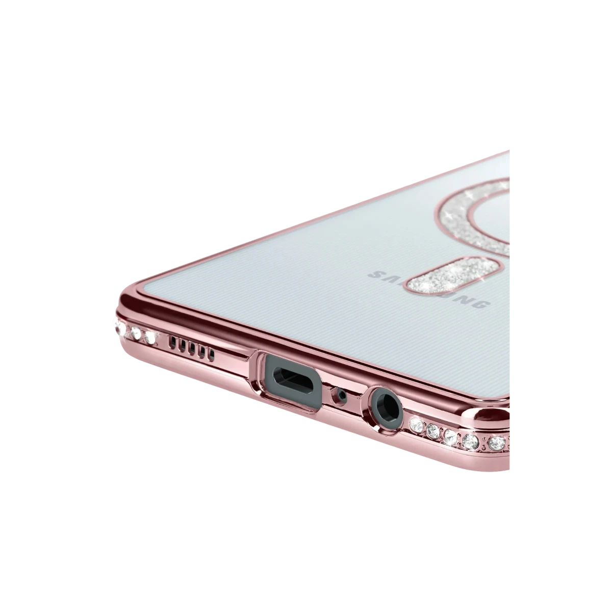 Samsung Galaxy A06 Joke Simli Magneticsafe Kılıf - Pembe