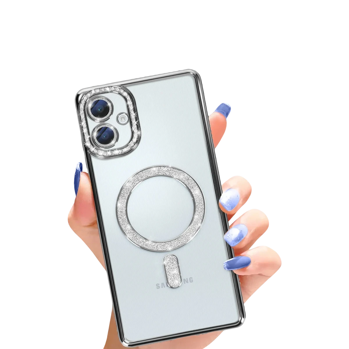 Samsung Galaxy A06 Joke Simli Magneticsafe Kılıf - Siyah
