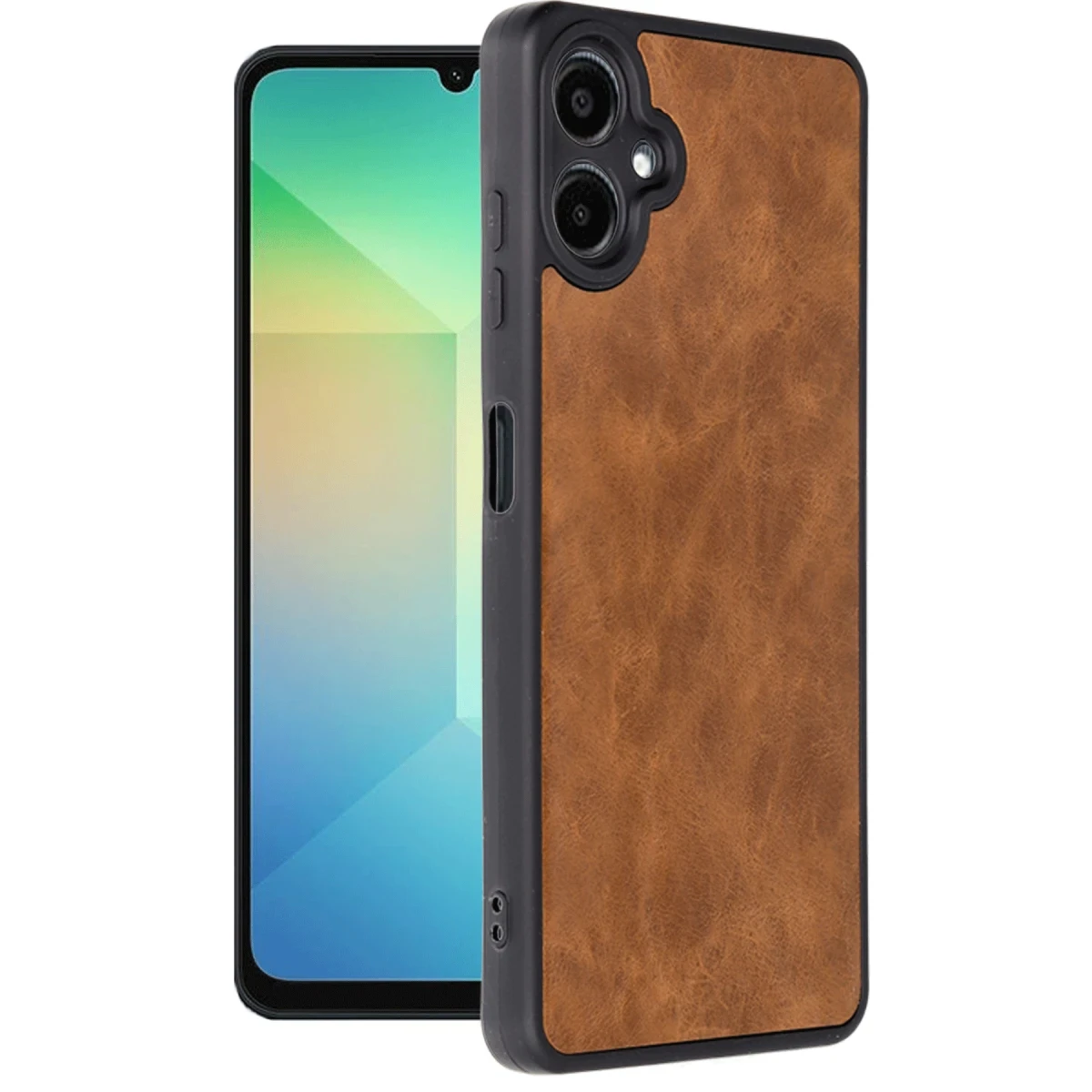 Samsung Galaxy A06 Kılıf Aras Deri Kapak - Taba