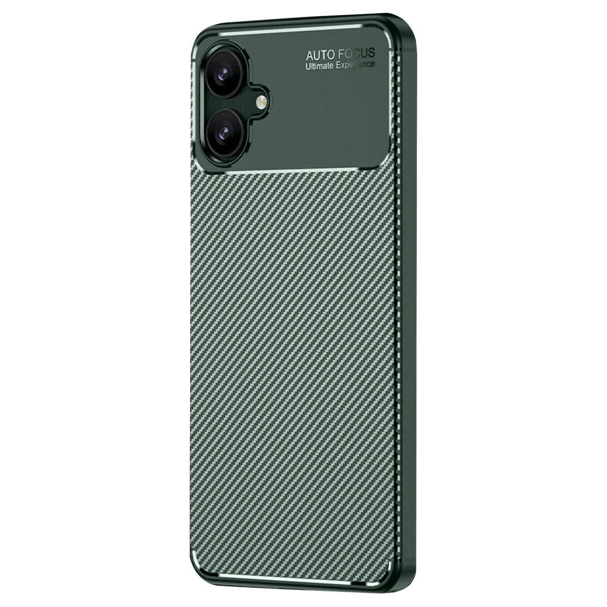 Samsung Galaxy A06 Kılıf Auto Focus Karbon Kapak - Koyu Yeşil