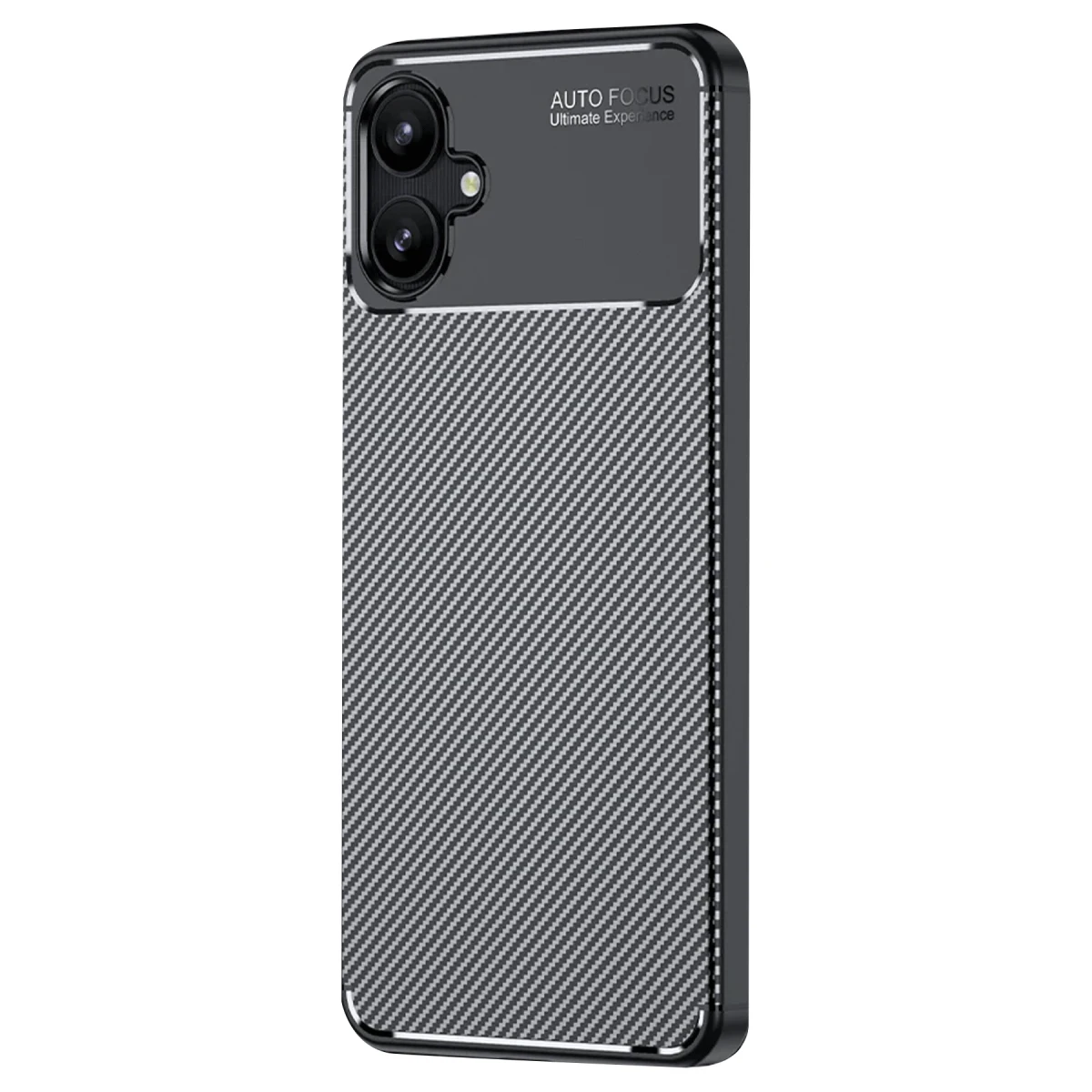 Samsung Galaxy A06 Kılıf Auto Focus Karbon Kapak - Siyah