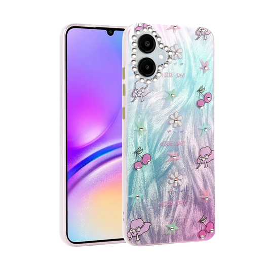 Samsung Galaxy A06 Kılıf Blade Aynalı Desenli Kapak - Desen 4