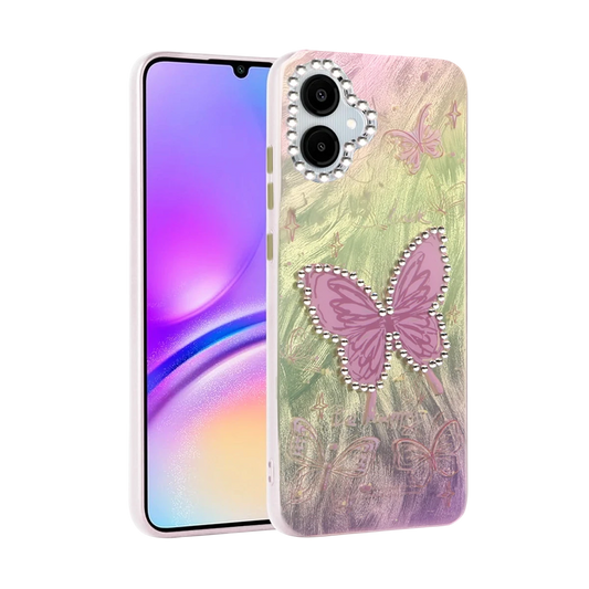 Samsung Galaxy A06 Kılıf Blade Aynalı Desenli Kapak - Desen 5