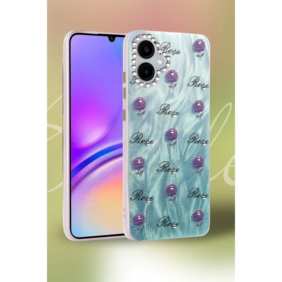 Samsung Galaxy A06 Kılıf Blade Aynalı Desenli Kapak - Desen 9