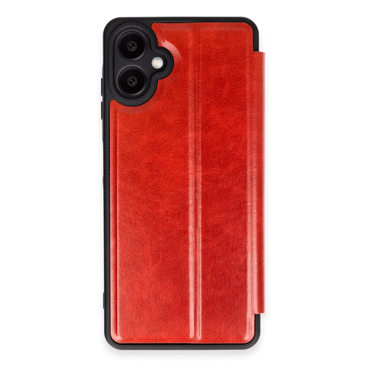 Samsung Galaxy A06 Kılıf Flip Cover - Kırmızı
