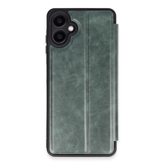 Samsung Galaxy A06 Kılıf Flip Cover - Koyu Yeşil