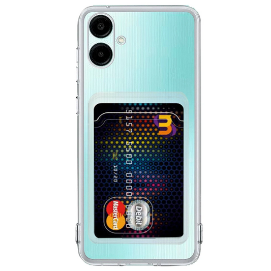 Samsung Galaxy A06 Kılıf Kart Şeffaf Silikon - Şeffaf
